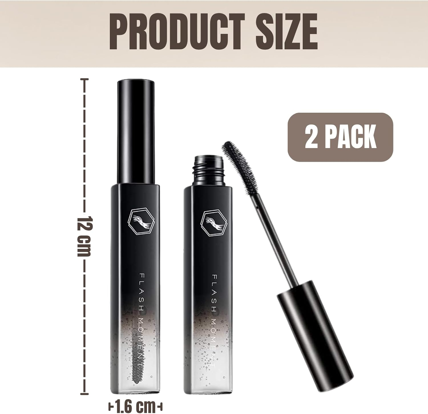 Hair Finishing Stick, 2 Pack X 18ML JOMWEN Hair Mascara for Taming Flyaways, Moisturizing and Shine-Enhancing Gel Stick for Styling, Fixing Bangs and Flyaways - Not Greasy image number 5