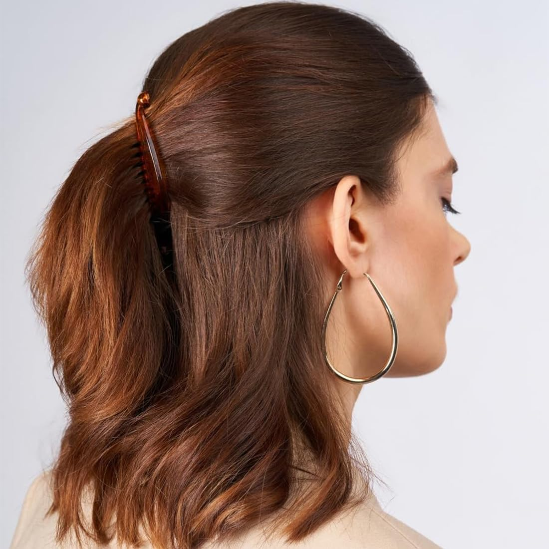 PNPGDYK Banana Hair Clip, Pack of 5 Large Banana Hair Clips, Vintage Banana Hair Clips, Ponytail Hair Clip, for Women and Girls image number 5