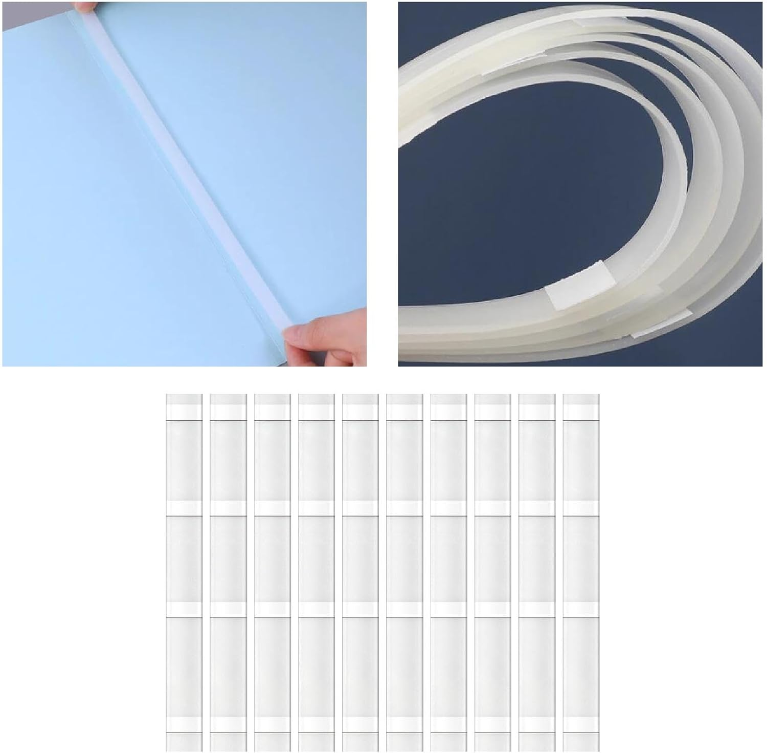 Frediuo Thermal Glue Strips Hot Melt Adhesion Binding Machine Supplies Office Thermal Binding for Contracts Drawings Documents Cards, 10Pcs 28.5X2.2Cm image number 2