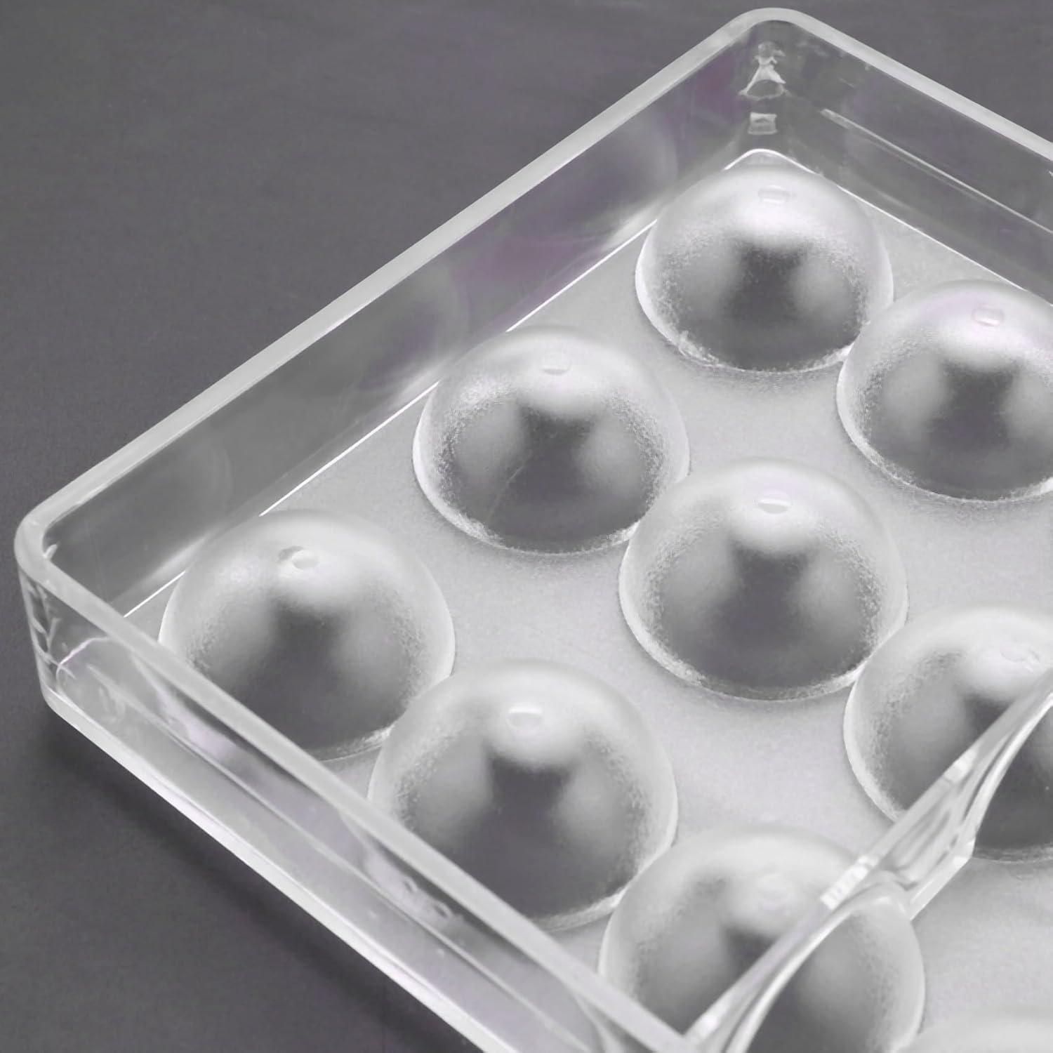 6X 24 Holes Semi Sphere Chocolate Mould Polycarbonate Chocolate Bar Mold Half Ball Candy Maker Mold Bakeware image number 1