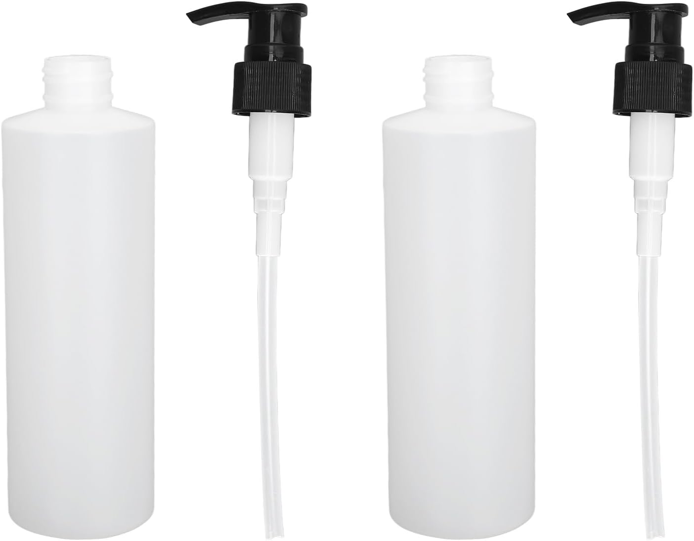 Plastic Pump Bottle Dispenser, 2Pcs 250Ml Refillable Empty Bottle Container with Pump for Massage Essential Oil, Soap, Shampoo, Lotions, Liquid Body Soap, Aromatherapy & More image number 5