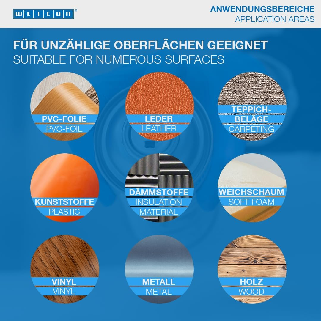 WEICON Adhesive Spray Extra Strong | 500 Ml | Transparent | Universal Adhesive for Extra Strong Bonds image number 1