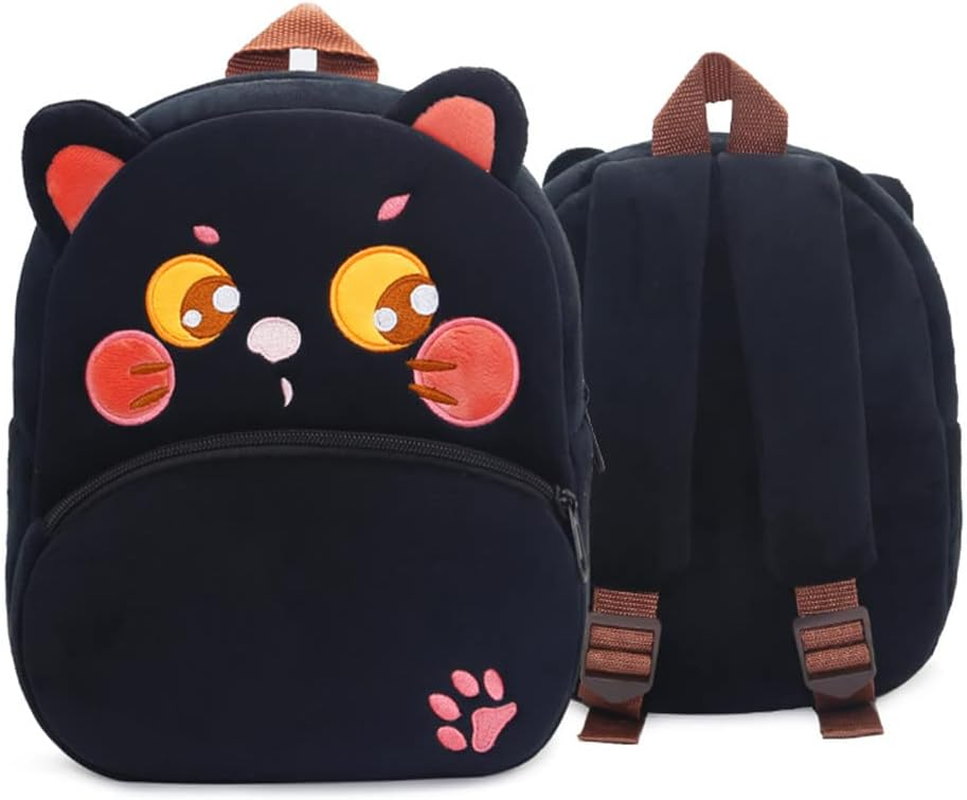 Yvechus Toddler Backpack Zoo Plush Mini Daypack Animal Cartoon Travel Bag for Baby Girl Boy