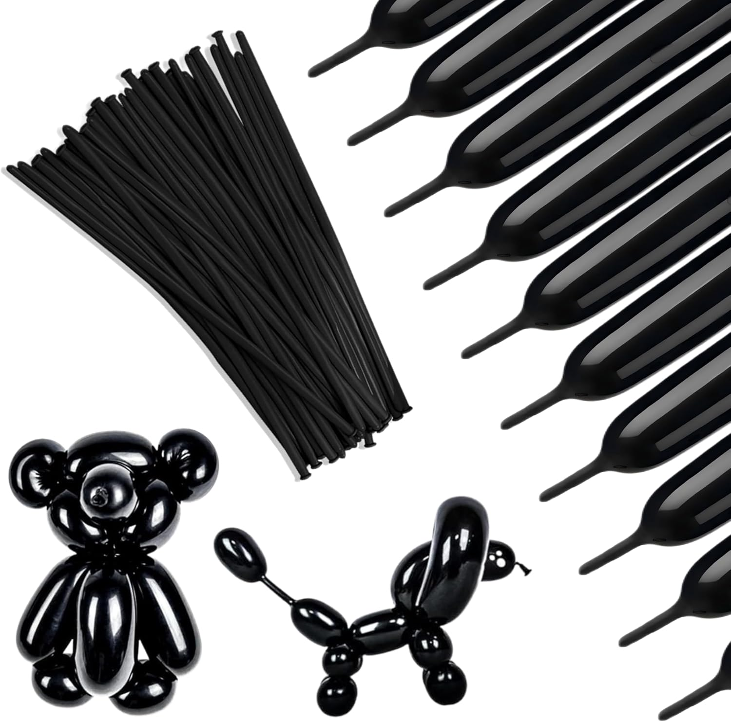 Lumjoy 100Pcs 260 Long Balloons Pastel Assorted Mixed Color Thickening Skinny Latex Twisting Animals Modeling Magic Balloons for Weddings Birthdays Clowns Christmas Party Garland Decorations