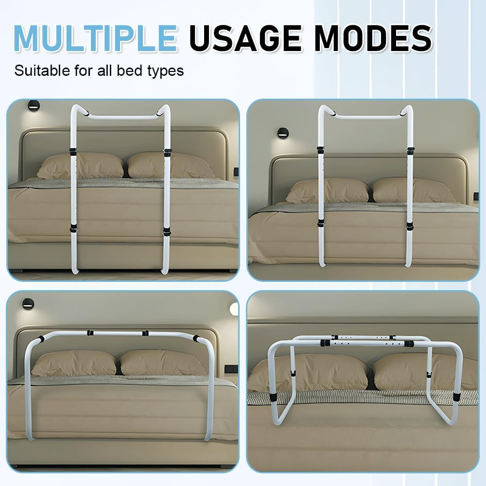 ALSTON Blanket Lifter Bar 65-85Cm Height Adjustable Feet Tent Steel Bed Cradle Max Load 136Kg with 4 Clips for Feet Toes Leg Knee Ankle Post Surgery Recovery image number 5