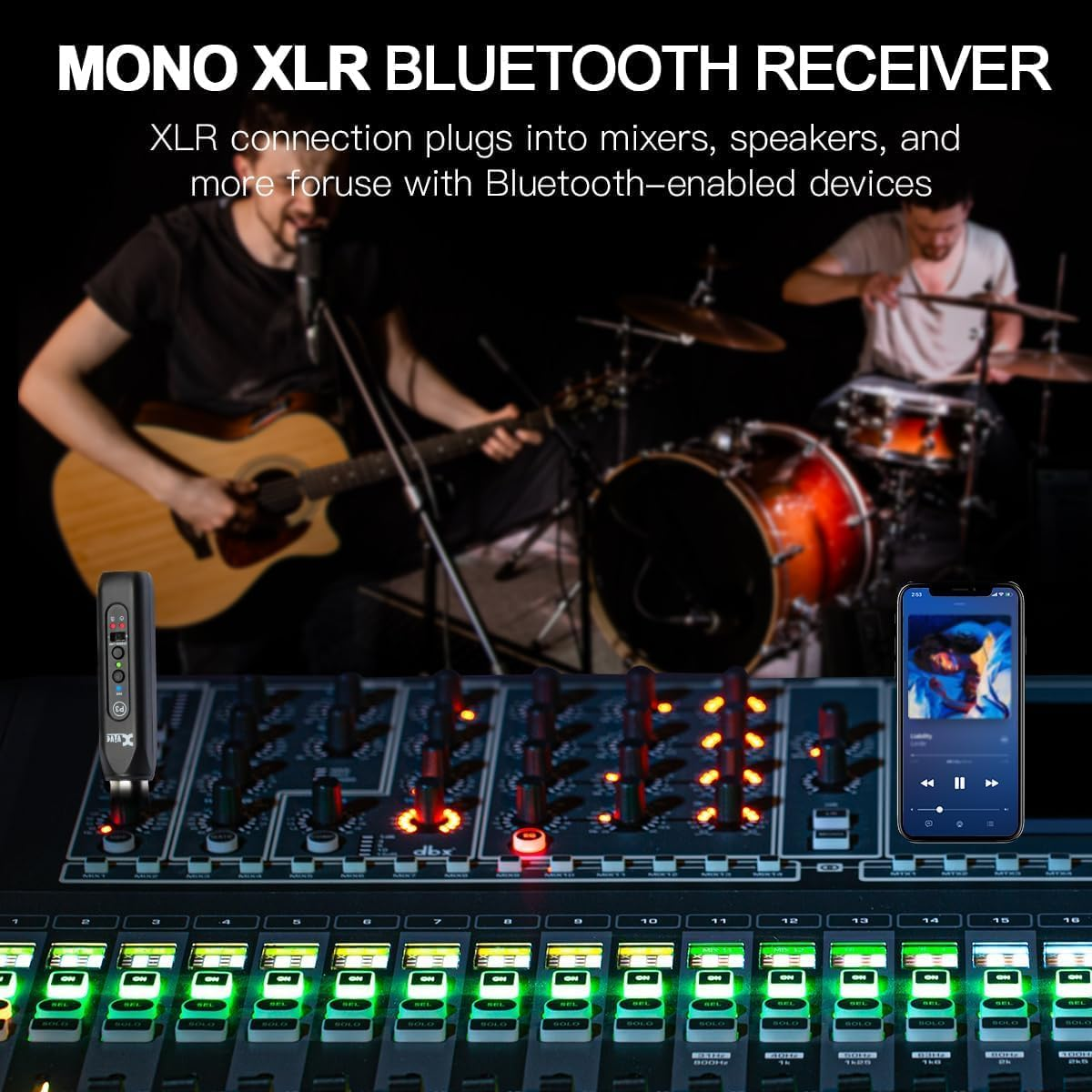 Xvive P3 Bluetooth XLR Receiver for Audio Mixer, Active PA, DJ Systems - P3 Bluethooth Receiver image number 6