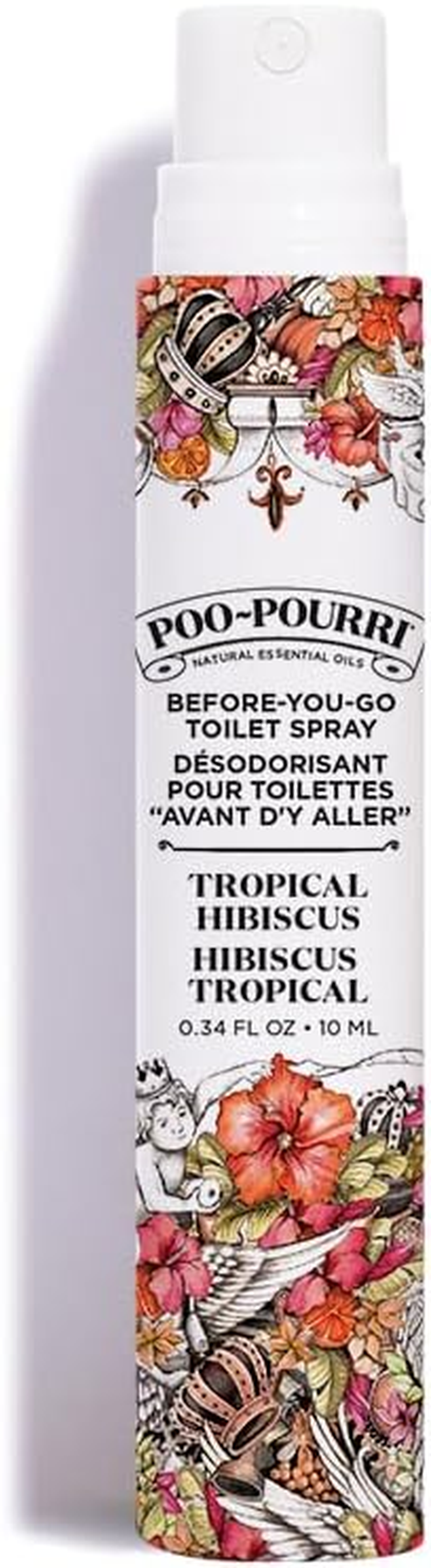Poo-Pourri Before-You-Go Toilet Spray.34 Fl Oz, Tropical Hibiscus, 3 image number 2
