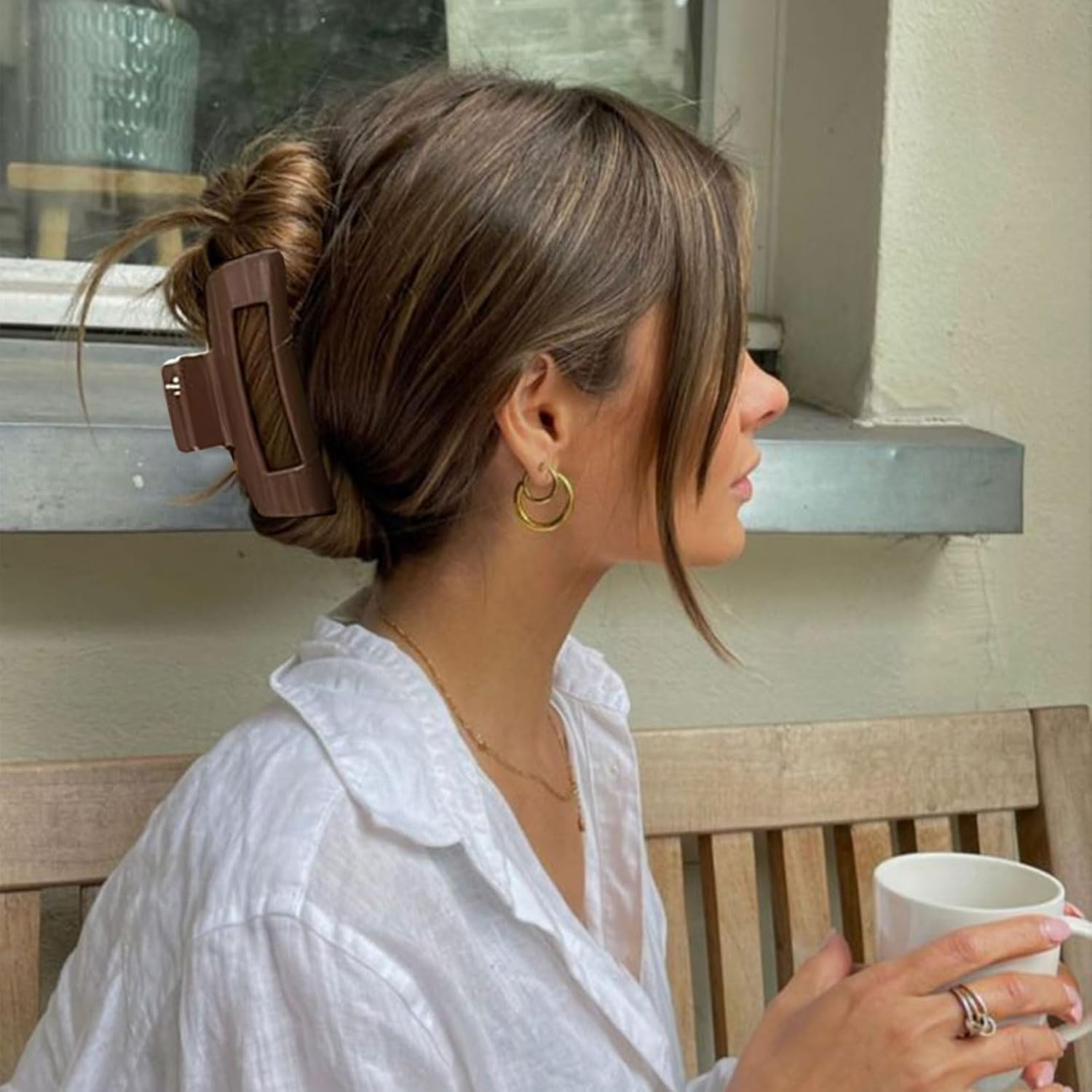 Muorruo 4-Pack Silicone Cloud-Shaped Hair Clips, Soft and Flexible Hair Clips, Gentle Hair Clips for Thin and Thick Hair, Hair Accessories for Women and Girls (Style 1) image number 5