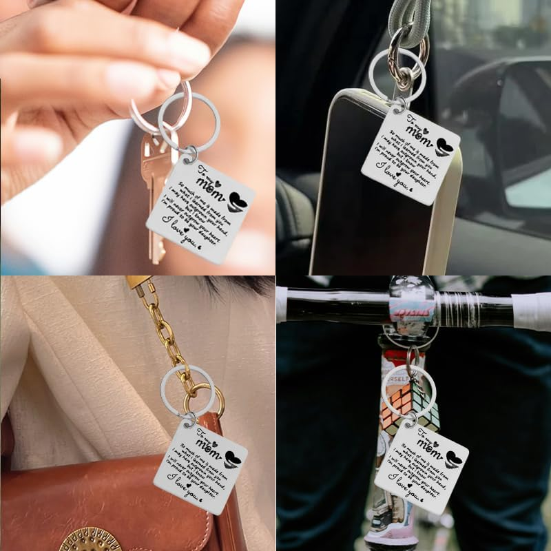 Birthday Gifts for Mom Mami Christmas Bday Gifts for Mother Mom from Daughter I Love You Mom Keyachin Gifts for Women Mom Mama Gifts for Mom Stepmother Bonus from Daughter image number 4