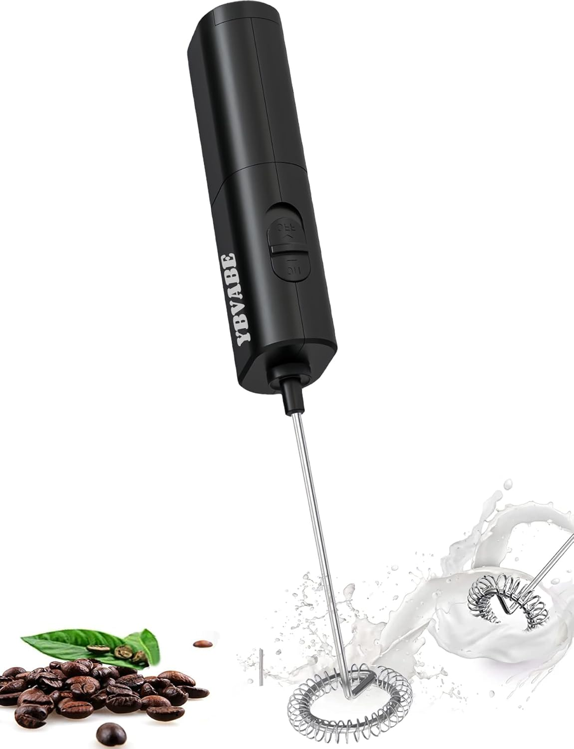 YBVABE Milk Frother Handheld - Create Caf&eacute;-Quality Froth in Seconds - Ultimate Barista-Grade Foam Maker for Coffee, Matcha, and More - Perfect for Latte, Cappuccino, and Hot Chocolate Enthusiasts image number 5