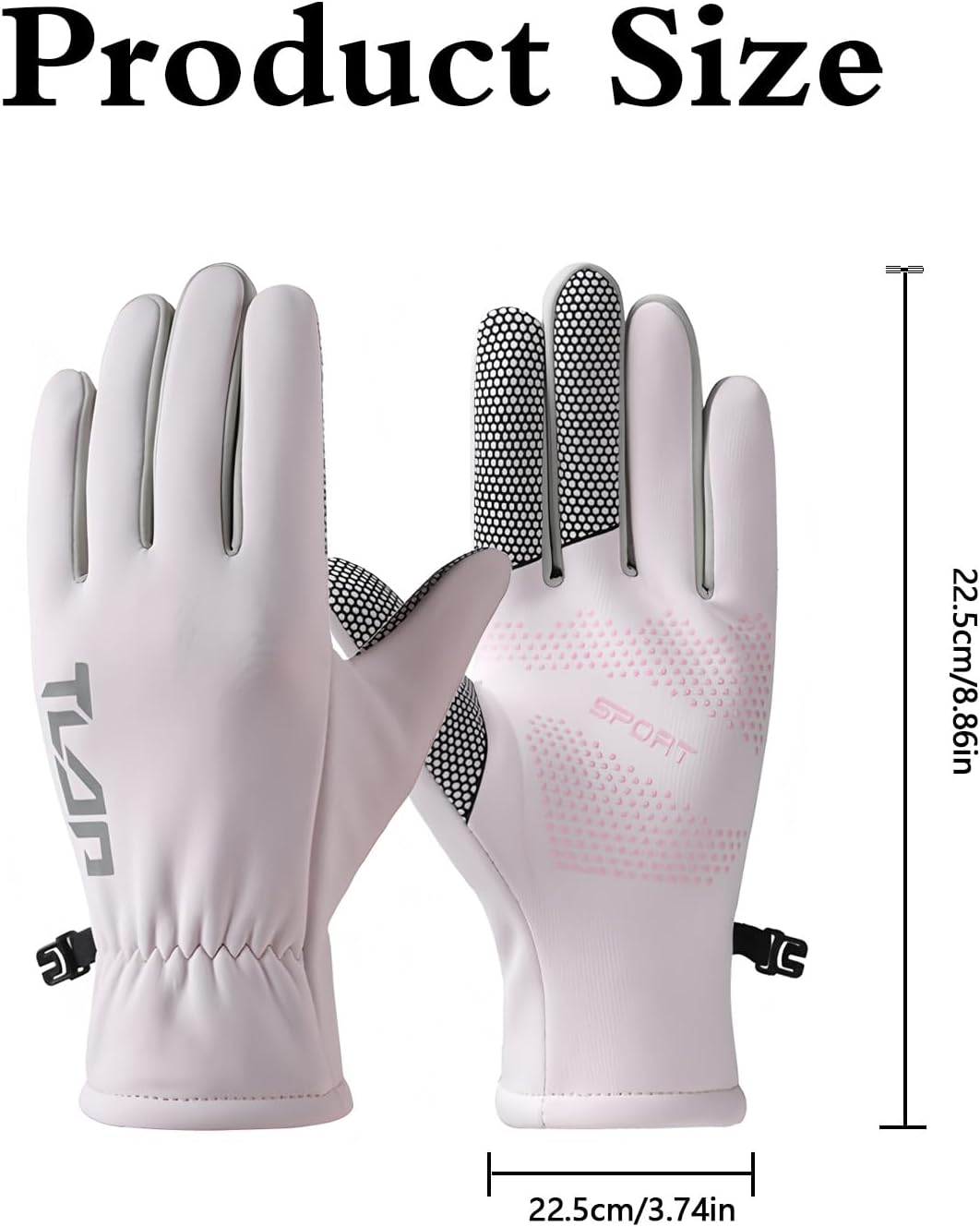 HDBHBH Waterproof Ski Gloves for Women - Winter Warm Snow Gloves, Touchscreen Fingers for Snowboarding, Snowmobile, Cold Weather - Anti-Slip Grip for Skiing & Outdoor Sports image number 3