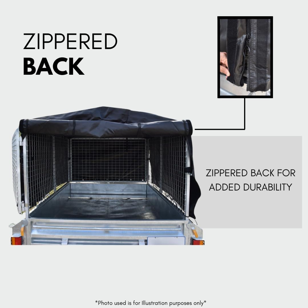 Trailer Cage Cover 7X5X3 - High Quality Weatherproof & Durable image number 3