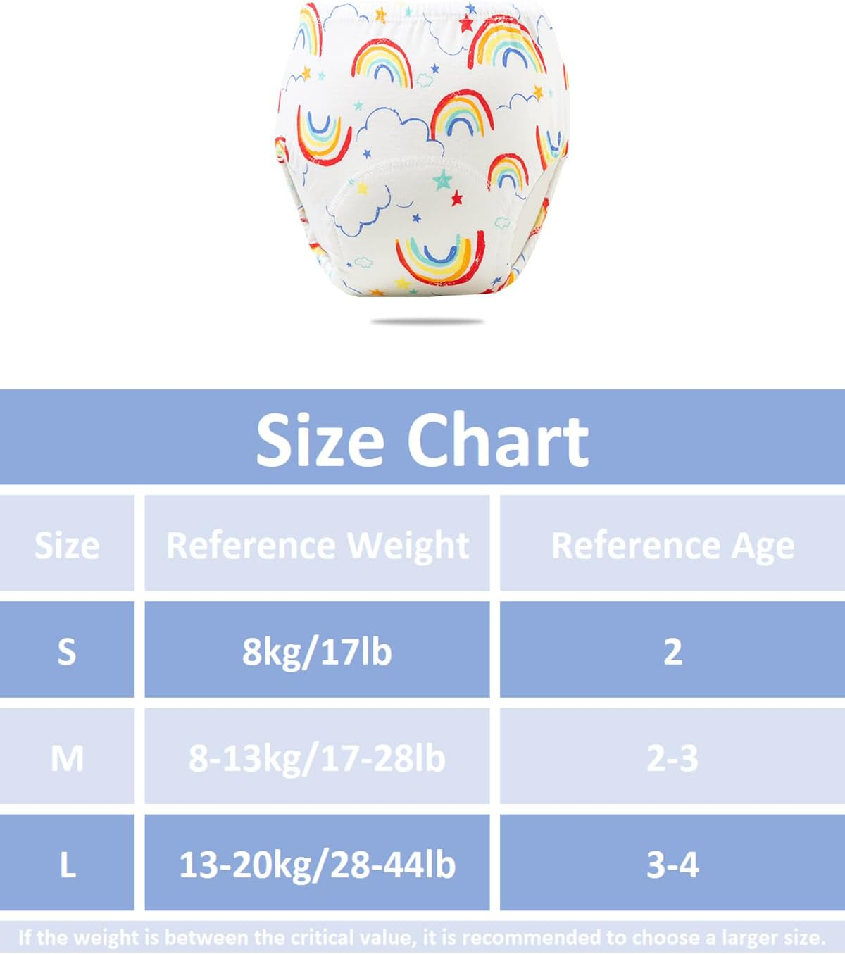 ZONEY 6 Packs Baby 6 Cotton Reusable Training Pants, Potty Training Underwear for Boy and Girl, Learning Designs Training Underwear Pants image number 5