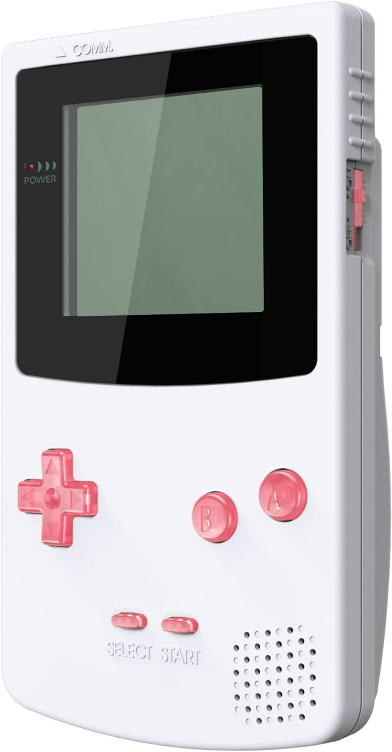 Extremerate Cherry Pink Replacement Full Set Buttons for Gameboy Color GBC - Handheld Game Console NOT Included image number 1