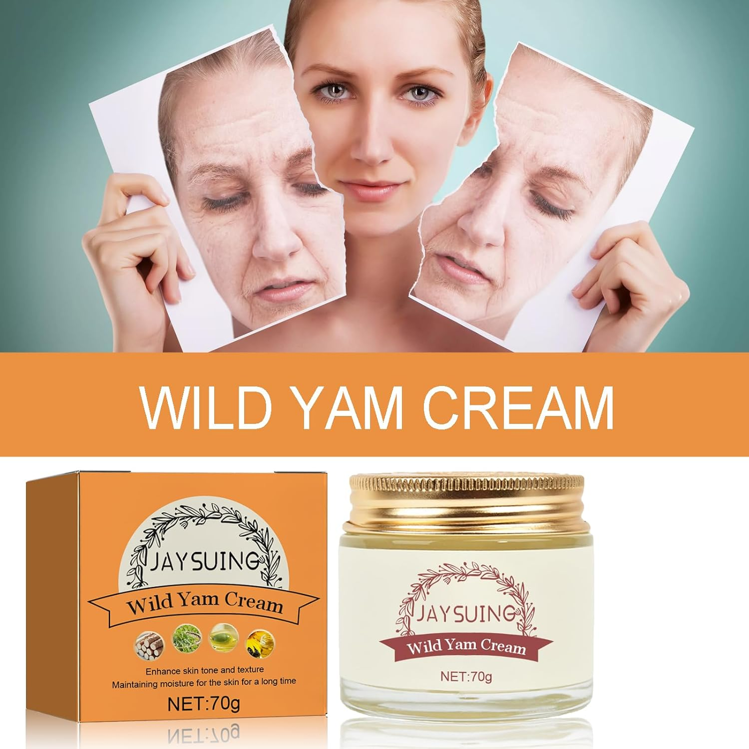 Wild Yam Cream, Enriched Wild Yam Cream Organic, Wild Yam Cream Organic for Hormone Balance for All Skin Types image number 4