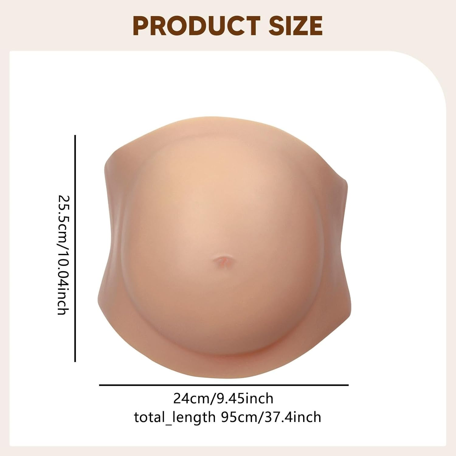Qianly Fake Belly Silicone Belly for Advertising Cosplay Costume Screen Performance