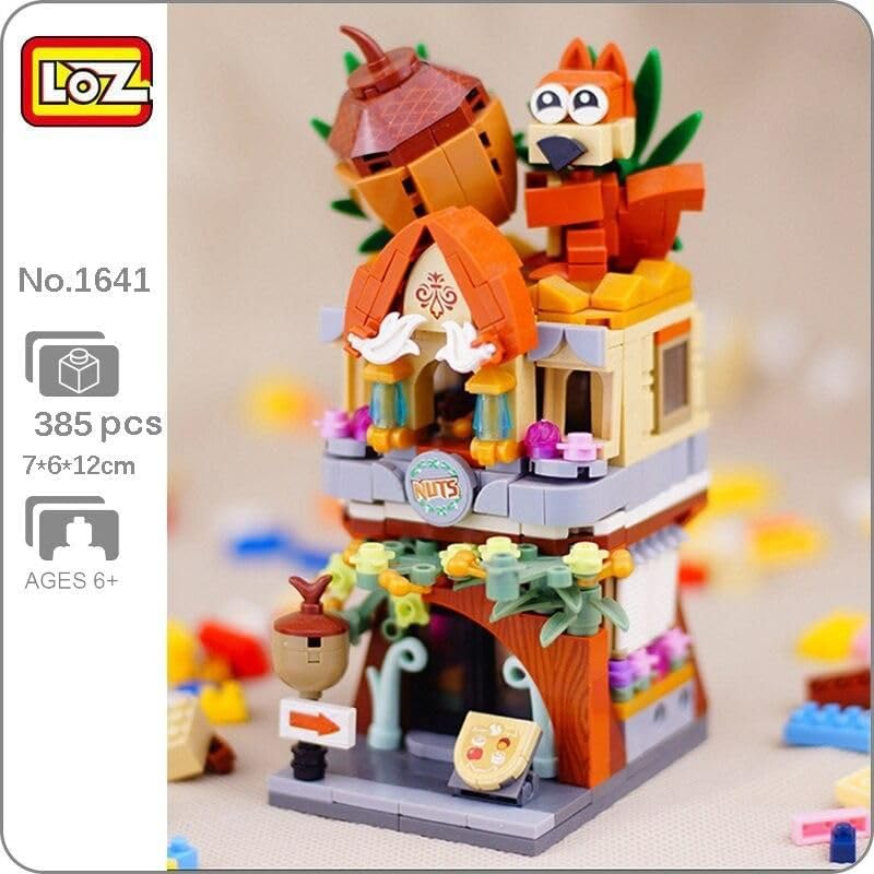 LOZ Building Blocks Educational Toy Modern Street View Architecture Model Nuts Store Houses Model Building Compatible with  Creator image number 4