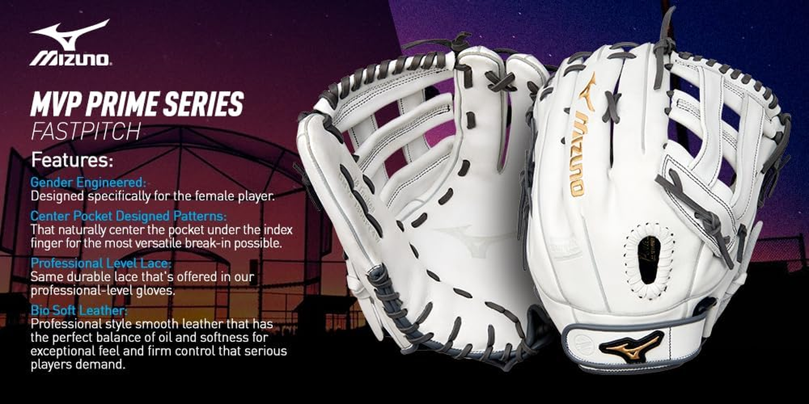 Mizuno MVP Prime Fastpitch Softball Glove Series image number 2