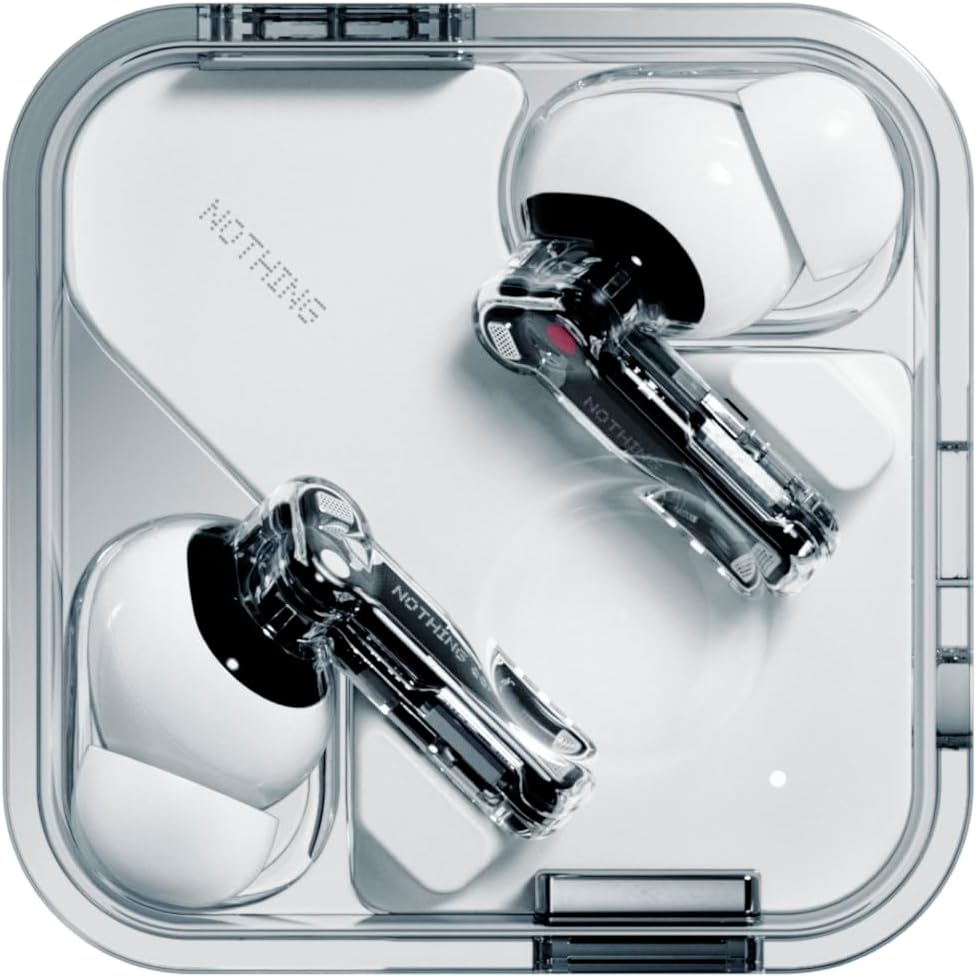 Nothing Ear Wireless Earbuds with Chatgpt Integration, Smart ANC Headphones, Hi-Res Audio with LDAC & LHDC, 11Mm Dynamic Bass Boost, 40.5H Playtime, 6 Mics for Calls Bluetooth Earphones, White - White image number 2
