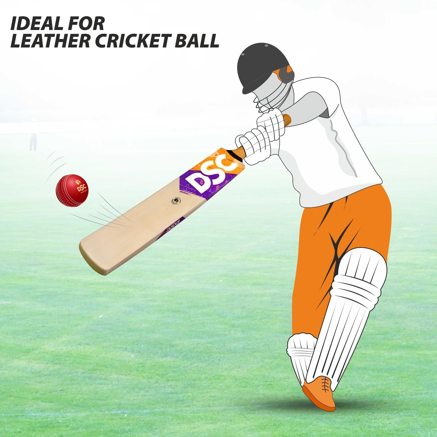 DSC Krunch 88 Men'S Kashmir Willow Cricket Bat