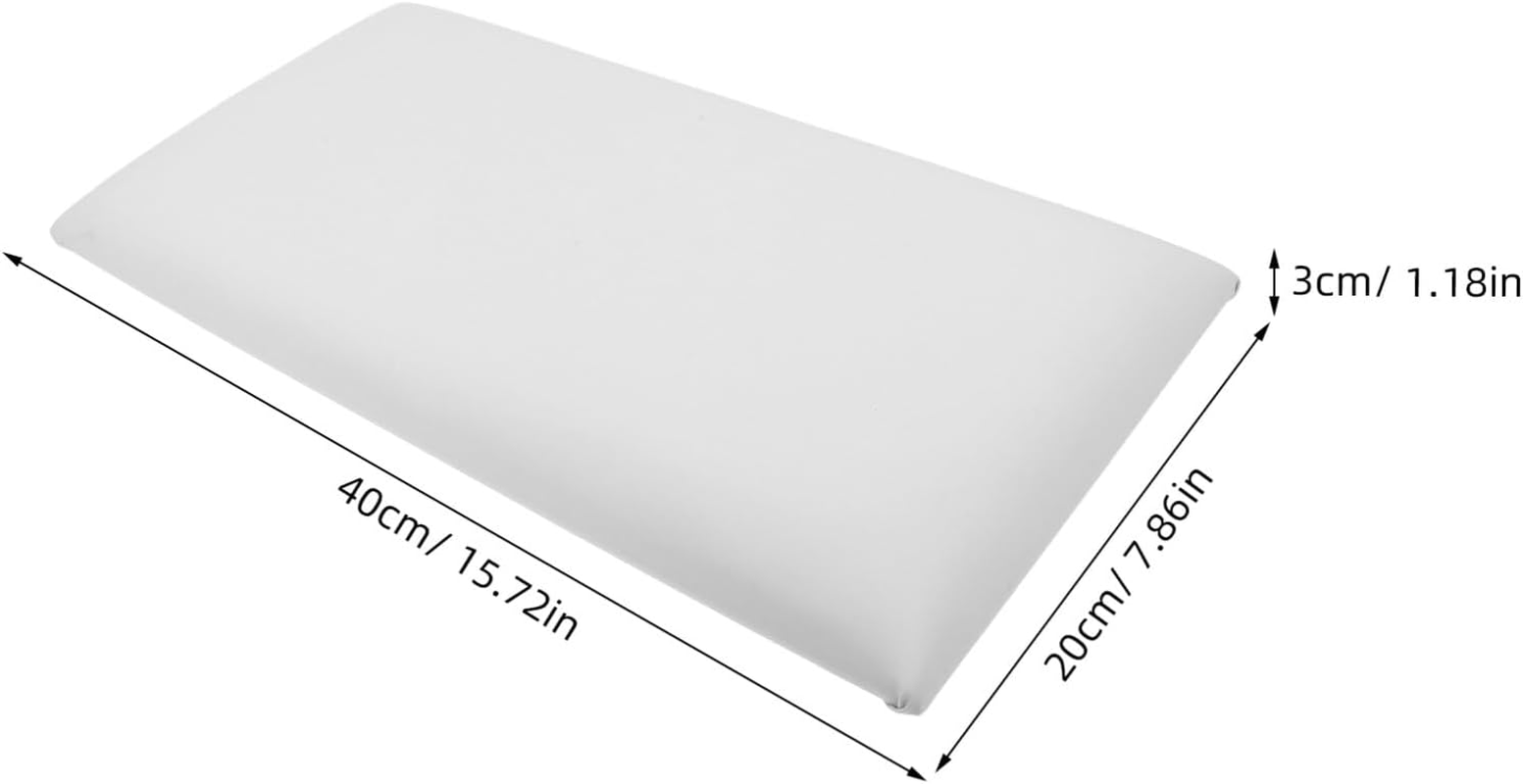 UPKOCH Anti-Collision Wall Sticker Pad for Kids, Self-Adhesive 3D Wall Panels, White PVC Wall Cushion Padding, Nursery & Playroom Wall Sticker Foam Mats Decor, 20 &times; 40CM, White image number 6