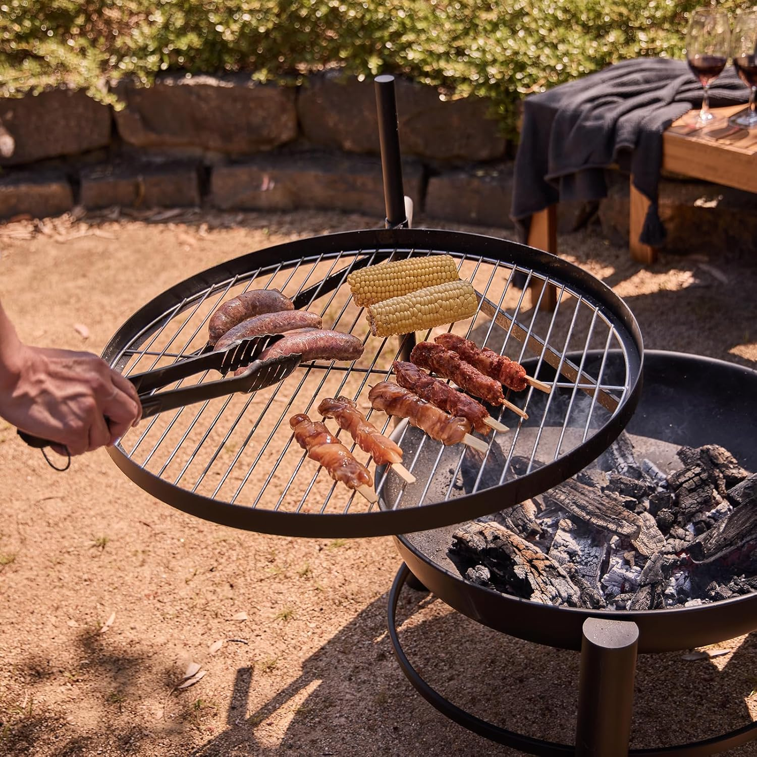 Glow Carolina Fire Pit with Grill image number 4