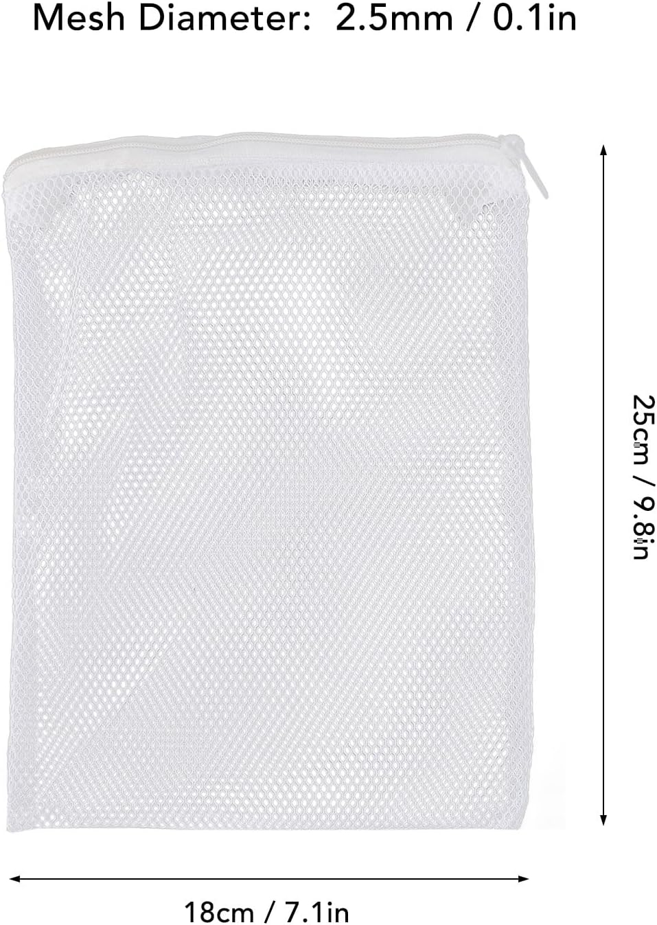 Aquarium Filter Media Bag, Large Mesh Hole Washable 10 Pieces Net Filter Bag for Tensile Peat Fiber image number 3