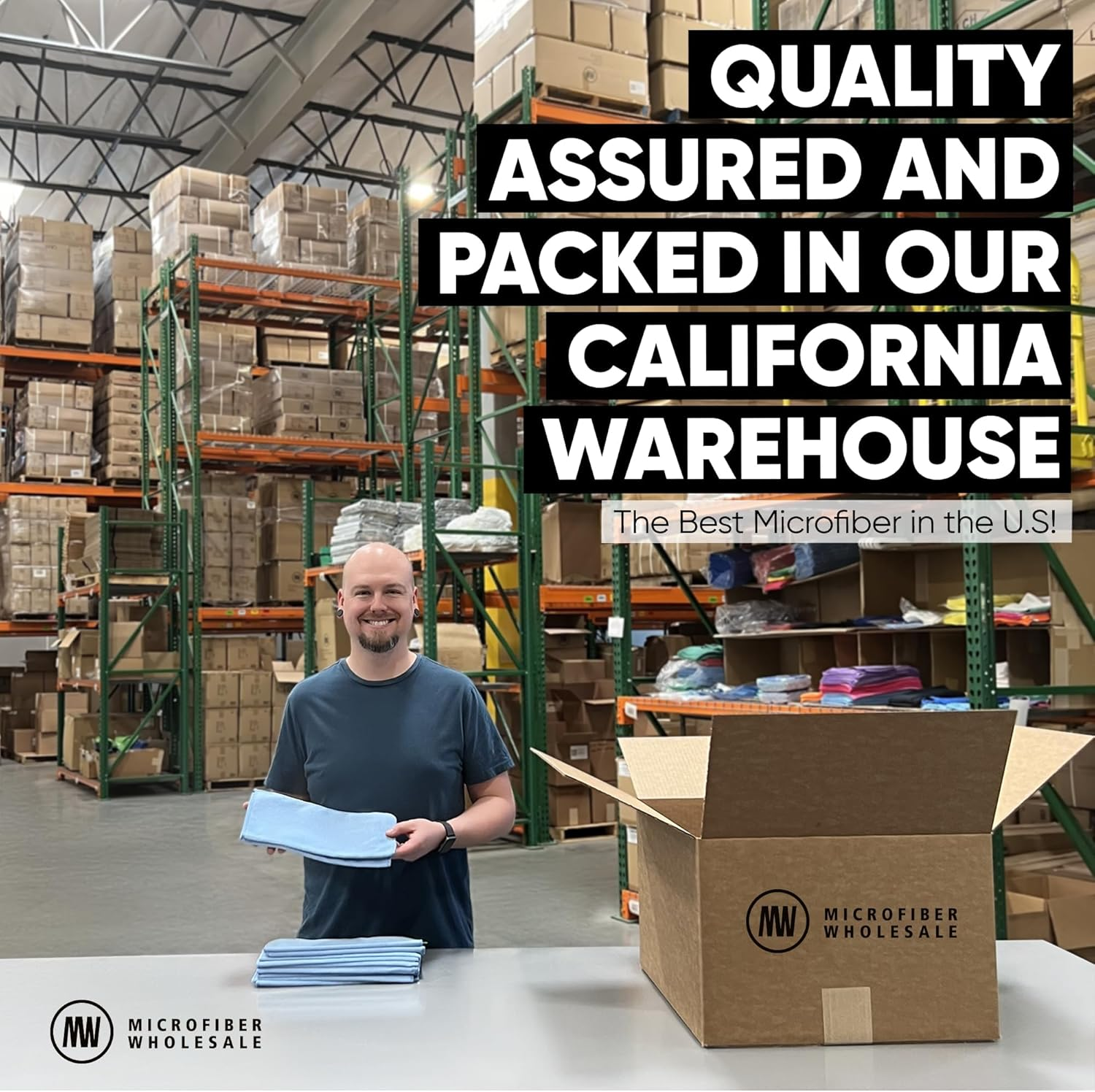 Buff Pro Multi-Surface Microfiber Towel - 12 Pack | Premium Cleaning Cloth | Clean, Dust, Polish, Absorb | Small 12"X12" (Blue) - Green image number 6