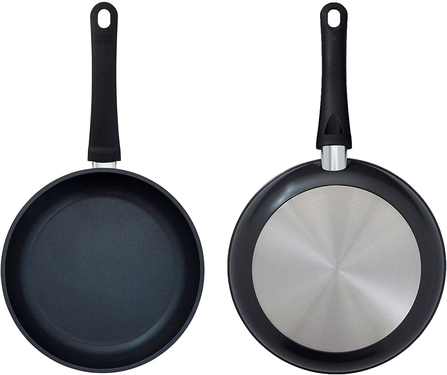 Kuhn Rikon Easy Induction Non Stick Aluminium Frying Pan with Bakelite Handle 24Cm. Nonstick Frying Pan Induction Safe Pan. Oven Safe and Dishwasher Safe. Lifetime Kuhn Rikon Cookware Guarantee. Black image number 6