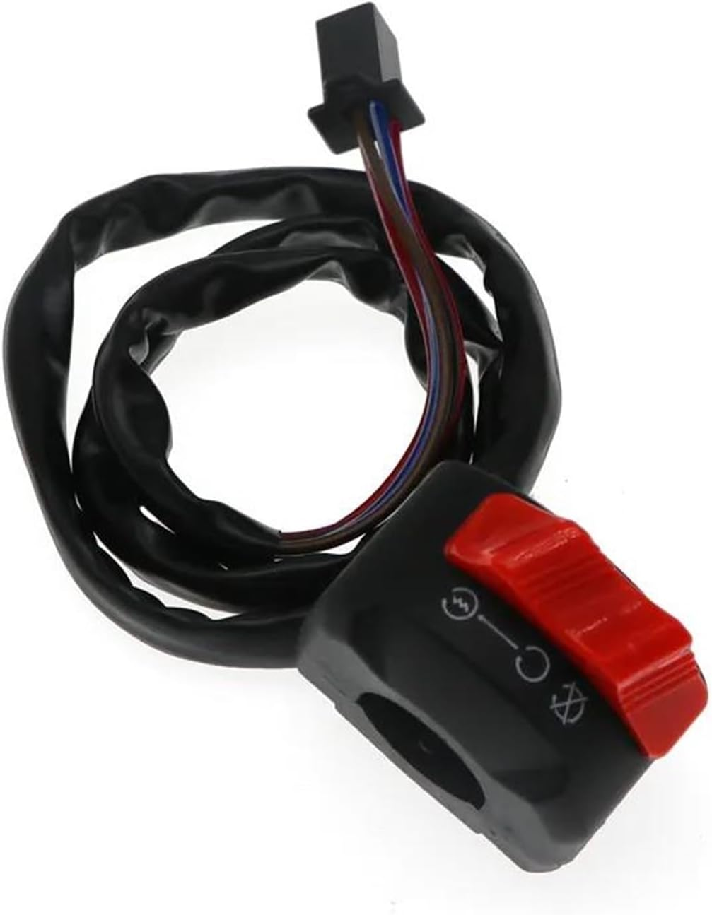 Motorcycle Handlebar Switch Motolovee Motorbike Handlebar Mount Push Button Start Kill on off Headlight Fog Light Switch 12V Motorcycle Switches image number 2