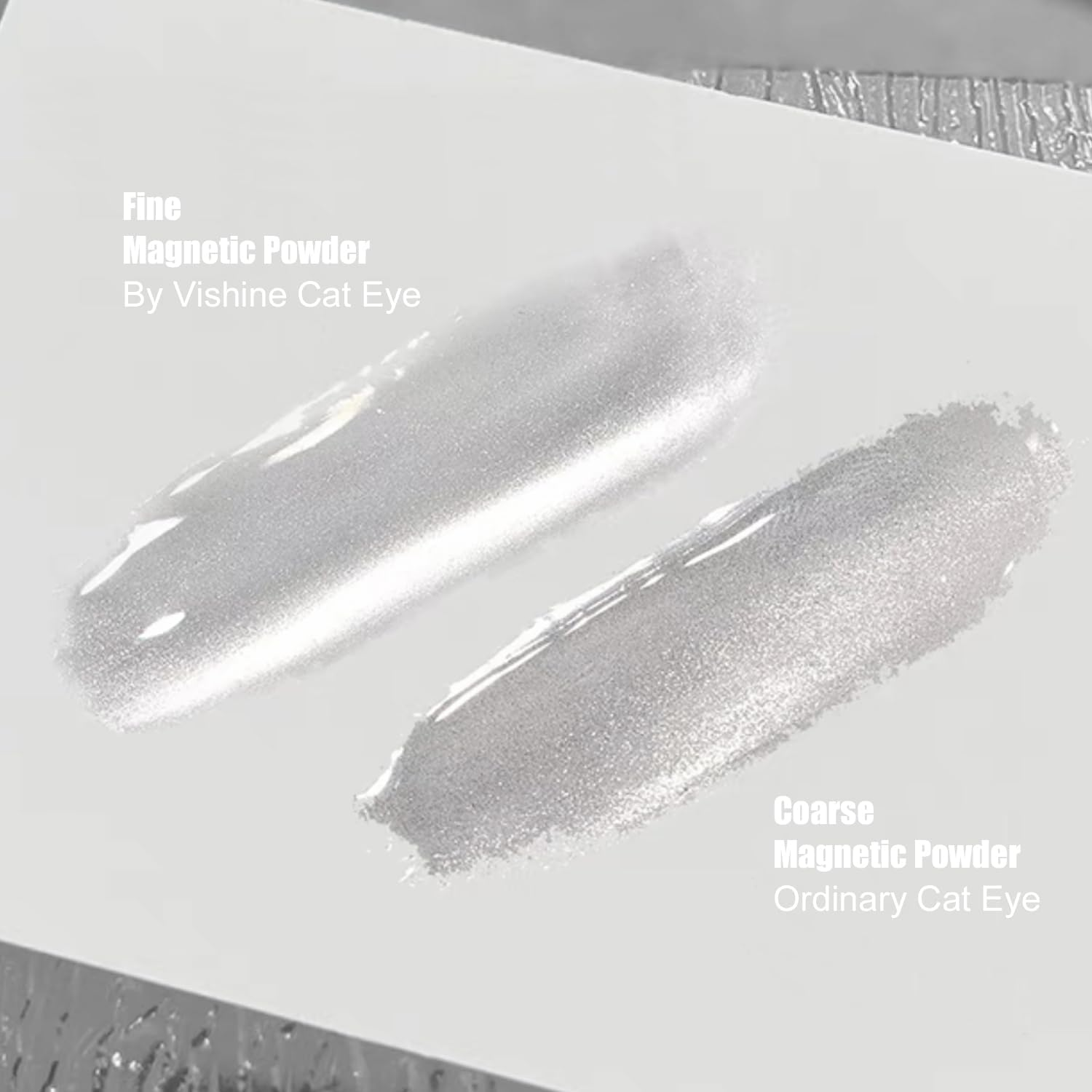 Vishine 16Ml Cat Eye Gel Nail Polish &ndash; Glitter Holographic Magnetic Gel, Reflective Translucent UV Gel, Silvery Moonlight (H002) image number 6