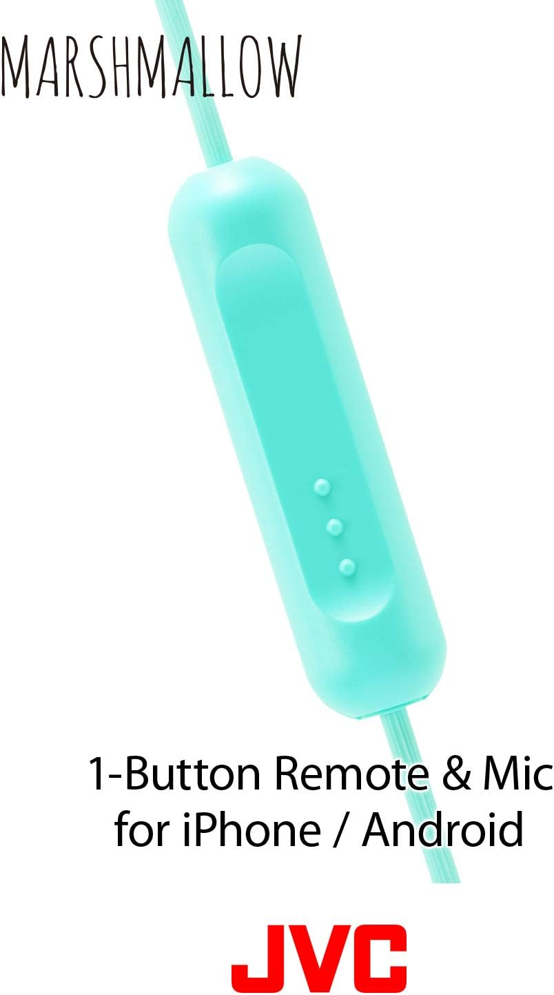 JVC HAFX38MP Marshmallow Earphones with Microphone & In-Line Remote (Pink)