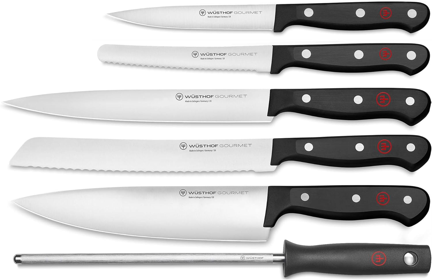 Wusthof Gourmet Knife Block Set 7 Piece