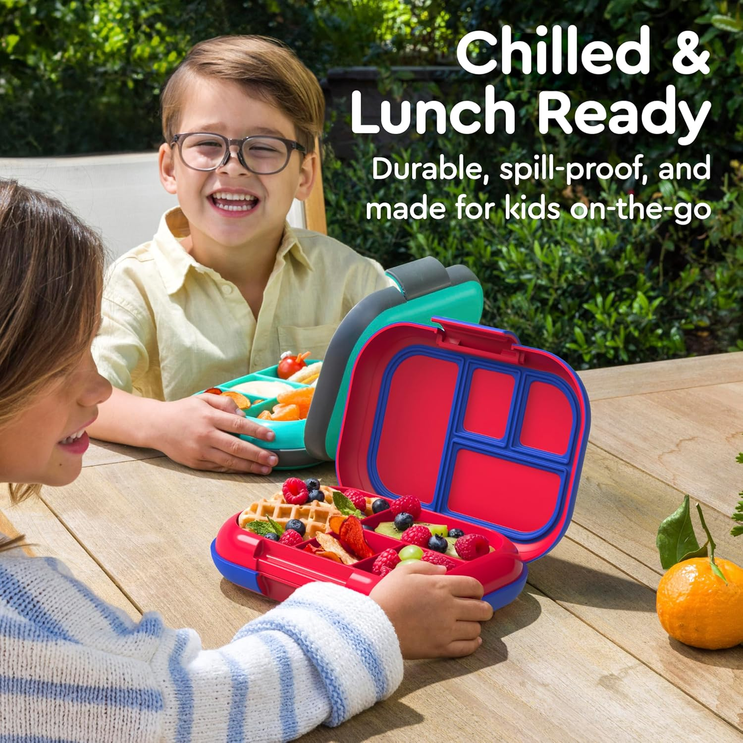 Bentgo Kids Chill Lunch Box - Red/Royal image number 5