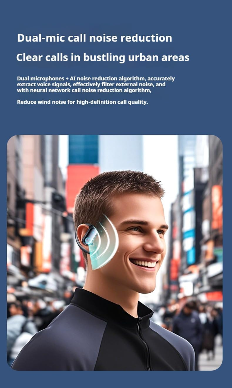 Linguawave Pro Real Time AI Translation Earbuds, Linguawave Pro AI Earbuds, Wireless Earphones Bluetooth Headphones with HD Sound, Ideal for Travelers, Business & Language Learners (Black) - White image number 4