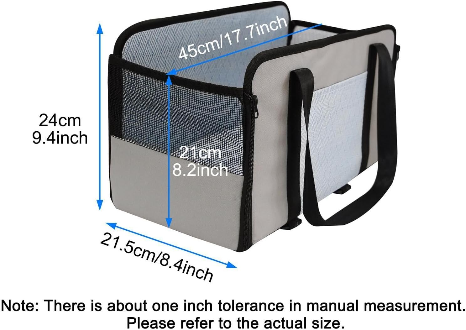 Center Console Dog Seat, Dog Booster Seat, Pet Car Seat, Travel Car Carrier with Safety Tethers, Booster Seat Car Armrest for Puppy Cat Small Medium Pets image number 6