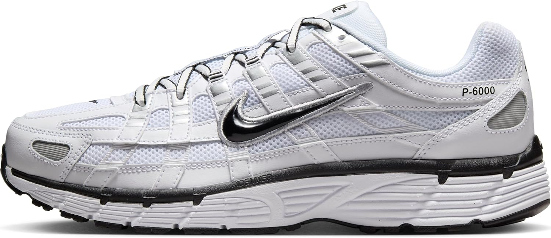 Nike P-6000 Men'S Shoes (CD6404-107, White/Metallic Silver/Black/Black) image number 5