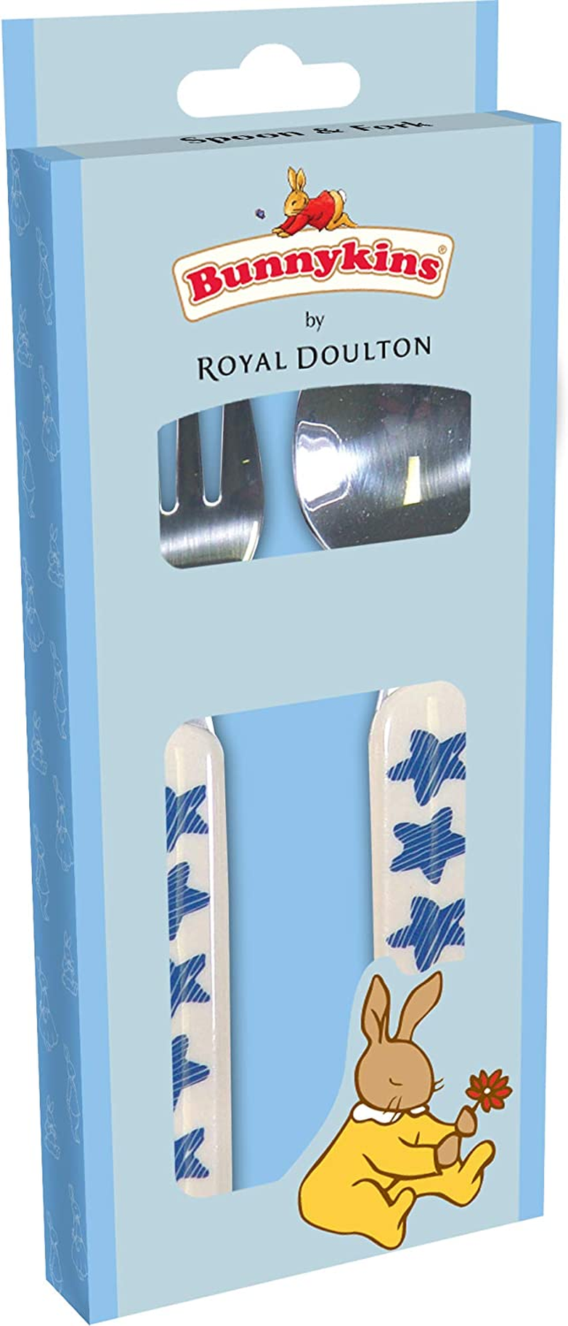 Bunnykins TTAT/B08D Spoon and Fork, Shining Stars Design image number 1