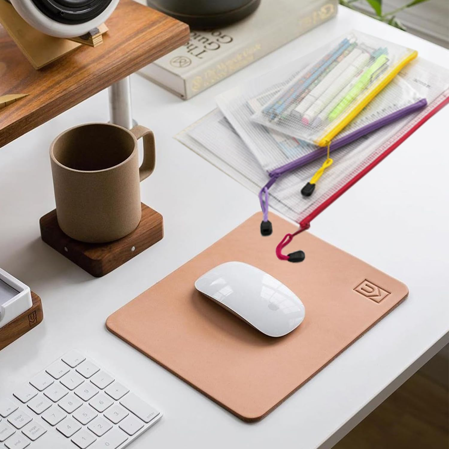 32Pcs Mesh Zipper Pouch, Mesh Zipper Pouch Document Bag, B4|A4|B5|A5|B6|A6|B8|Bill Site, Waterproof Zipper Bags, Plastic Document Pouch for Office, Home and Business Travel, 8 Sizes 8 Colors image number 4