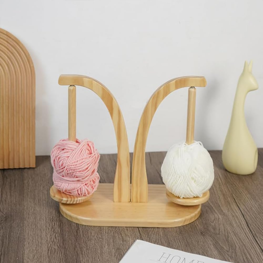 Yarn Holder for Knitting and Crocheting,Strong Load Bearing Yarn Ball Holder,Rotate the Magnetic Wool Rack, for Knitting Enthusiasts,28.7X27.5 Cm image number 6