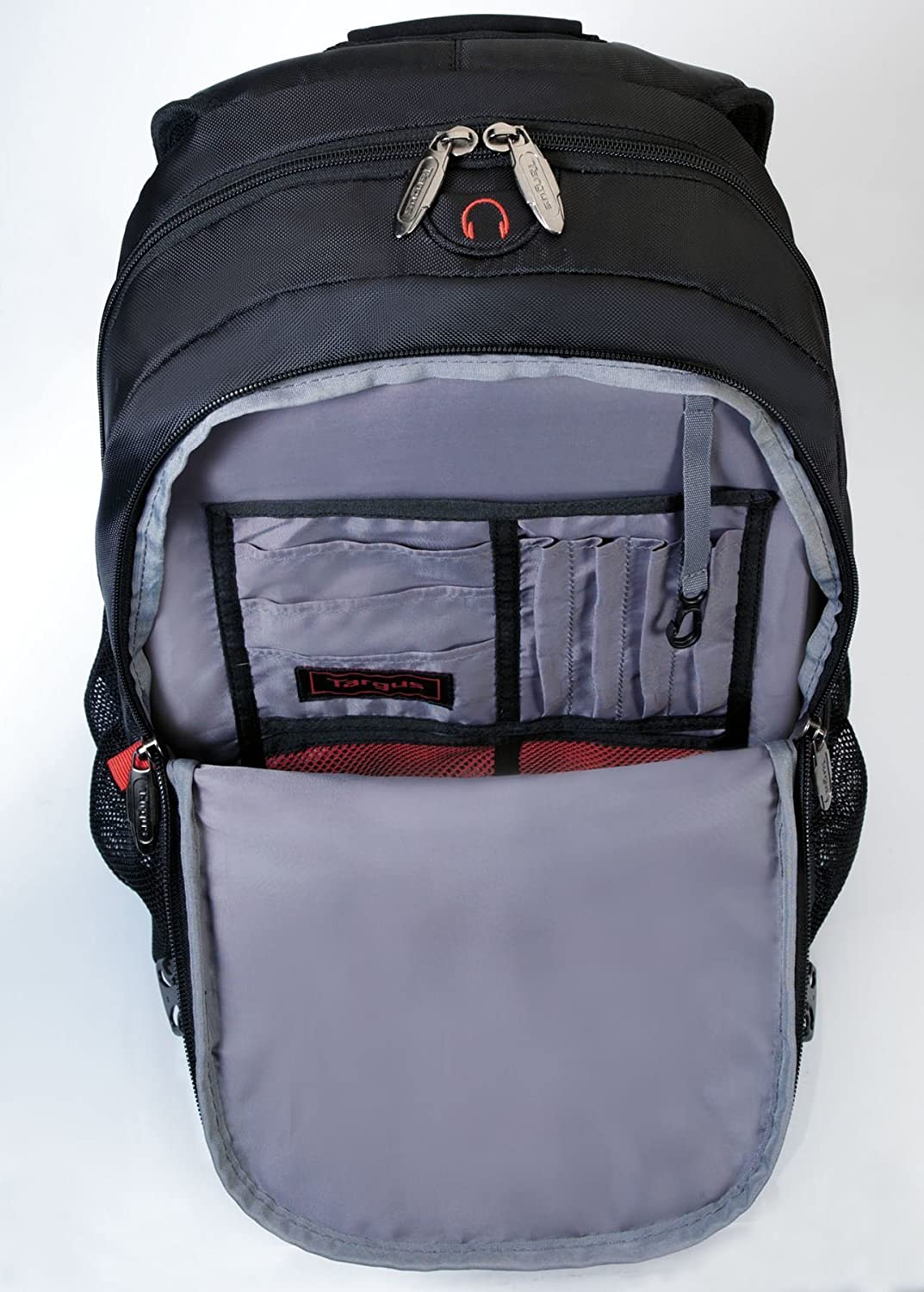 Targus AU TSB226AU Terra Backpack for Laptop, Black/Red image number 1