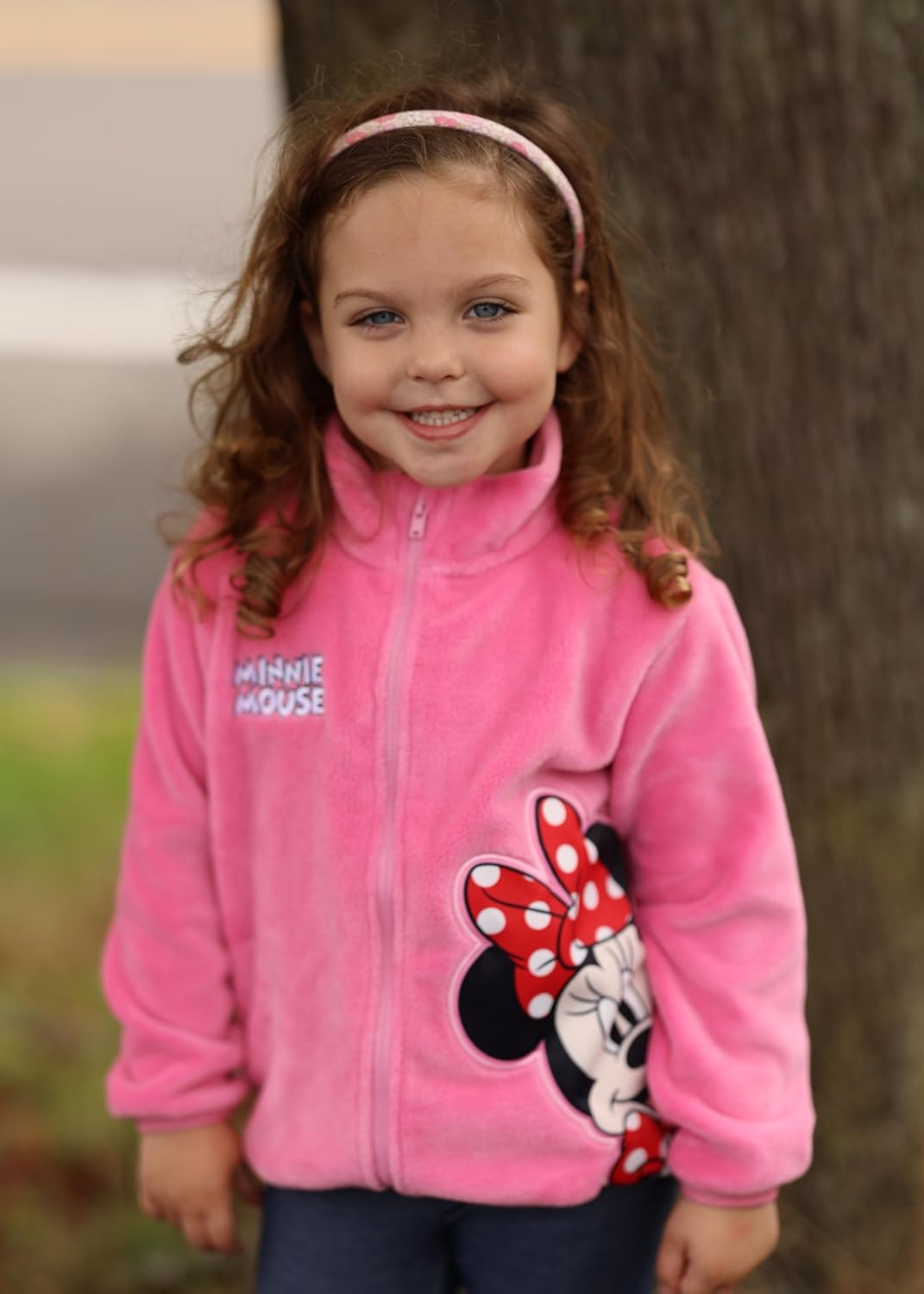 Disney Stitch Frozen Elsa Minnie Mickey Girls/Boys Fleece Jacket Full Zip Sherpa Fuzzy Warm Winter Outwear Coat 2-13 Years image number 6