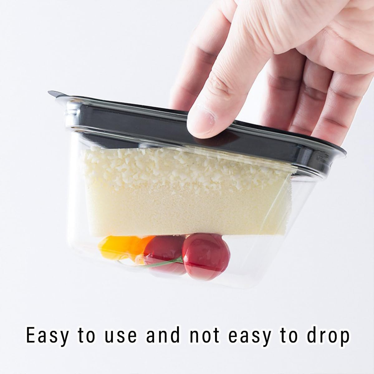 AIMALL 100Pcs Black or Gold Triangle Cake Boxes Dessert Packaging with Non-Slip Bottom and Secure Buckle for Mousse, Lasagna, and Baking Storage image number 2