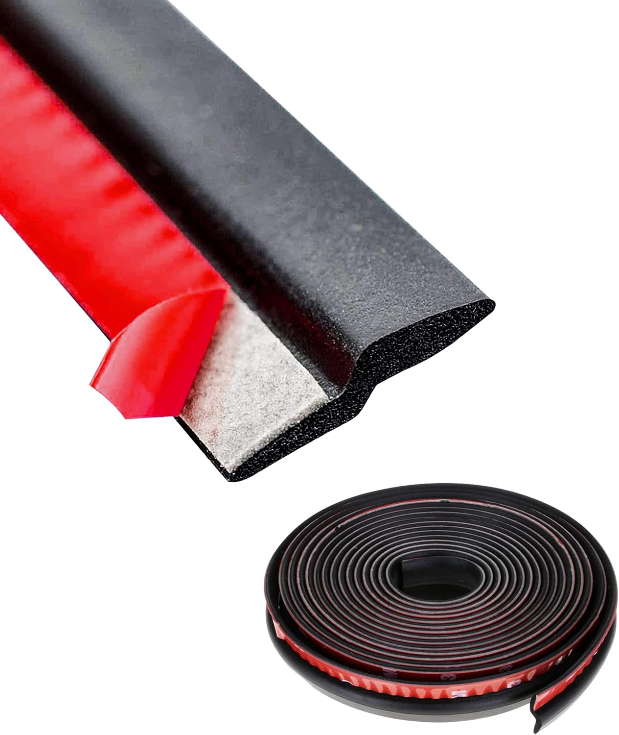 YAKEFLY Z Shape Automotive Windshield Rubber Seal,13Ft Car Windshield Window Door Weather Seal,Self Adhesive Windshield Rubber Seal,Auto Rubber Weather Draft Seal Strip image number 2
