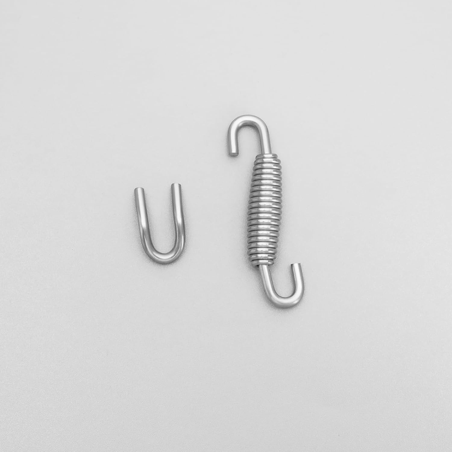 4 Sets Muffler Springs Kits 59Mm Stainless Exhaust Springs with 22X13Mm Welding Fasteners for Universal Motor Exhaust Pipe Hooks Stainless Steel image number 6