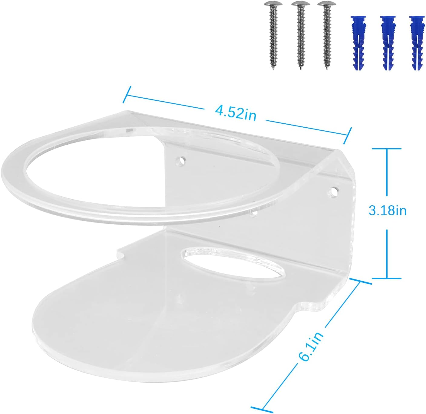 HOLACA Wall Mount Acrylic Holder for Tp-Link Deco X20,X60,X55, X68 Wifi 6 Mesh Wifi (1 Pack) image number 5