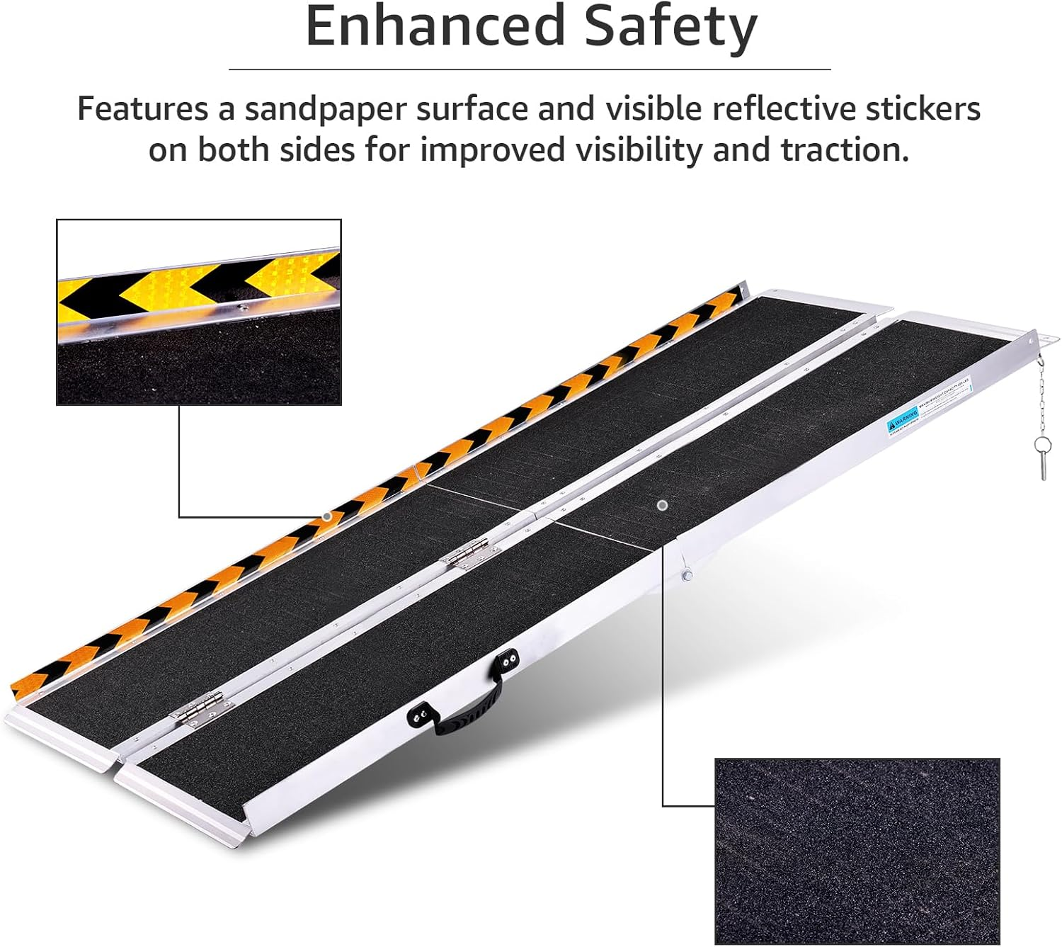 Altus 152CM 5FT Ramp Aluminum Folding Wheelchair Ramp image number 5