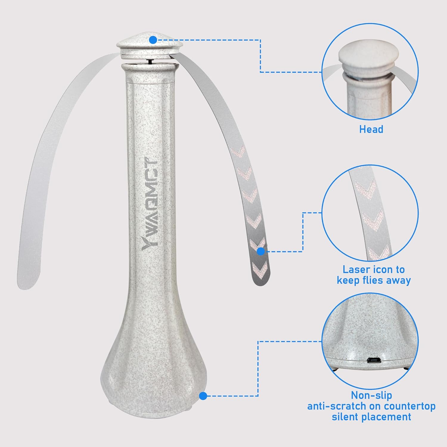 Fly Fans for Outdoor Tables,Fly Fan to Keep Food Clean, Indoor Outdoor Meal for Party Portable Food Fly Fan for Picnic, Restaurant, BBQ, Party, Home(Pack of 4) image number 1