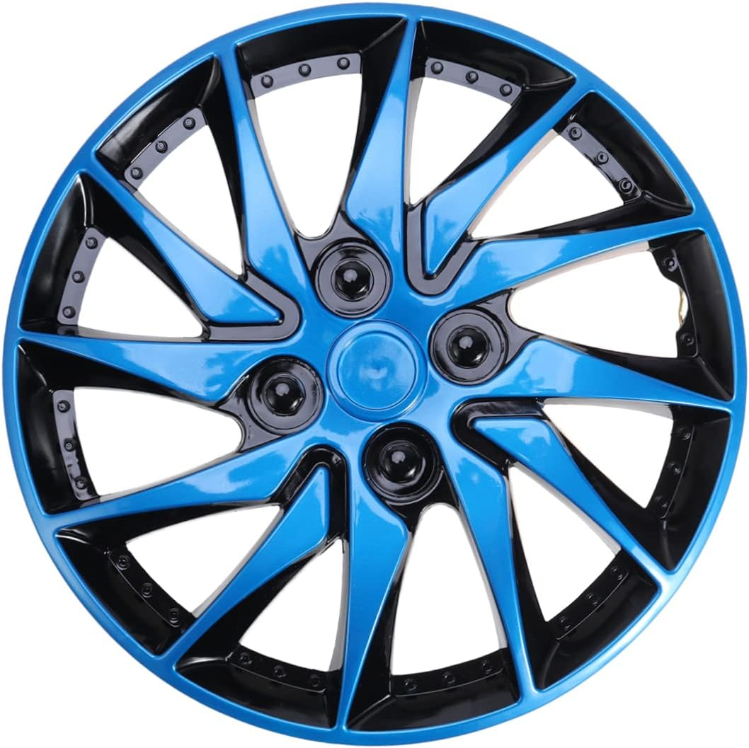 14 Inch Black Wheel Decorative Cover Hubcap Replacement for Car Steel Rims Protective Hub Centre Caps Easy to Clean Auto Accessory