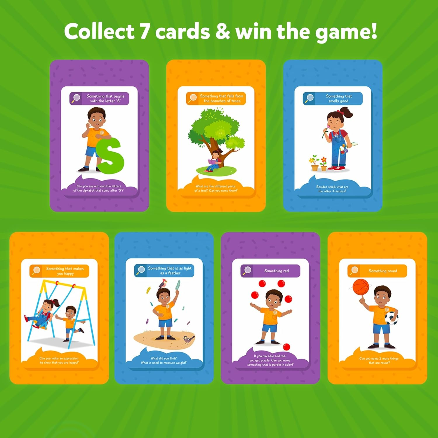 Skillmatics Outdoor Scavenger Hunt Card Game - Found It, Learning Toys, Educational, Gifts for Kids, Boys, Girls and Families, for Ages 4, 5, 6, 7, Perfect for Home, School, Playdates image number 6